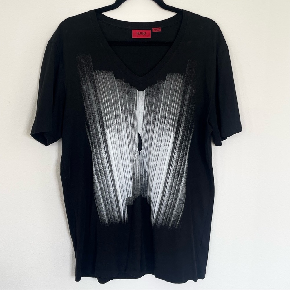 Hugo Boss Black/White Abstract Tee